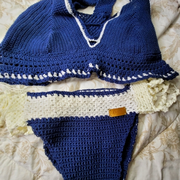 CROCHET BIKINI.  ALIZE THREADS.  LINED.  CUSTOMIZABLE. - Picture 2 of 4